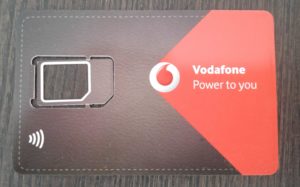 Eine VodafoneNFC-Sim-Karte ist notwendig für das kontaktlose Bezahlen mit Vodafone-Wallet