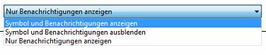 Windows-Symbole und wie sie sich verhalten sollen.