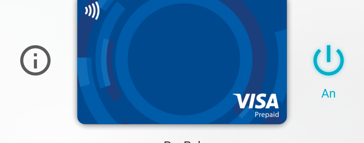 Das Symbol der virtuellen Kreditkarte in der Vodafone Wallet-App