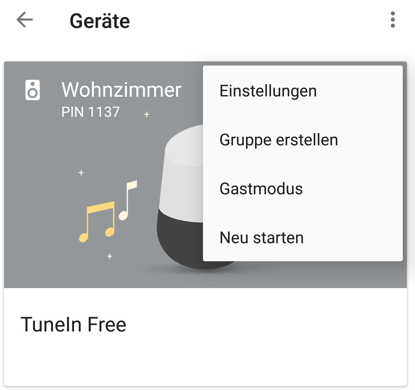 Google Home: Gruppe erstellen
